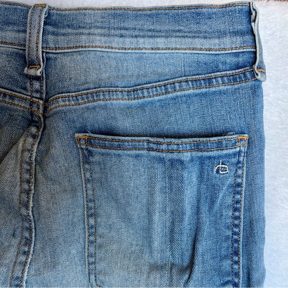 Rag and Bone Jeans Justine Sz 28 Wide Leg Blue Denim Stretch Preppy READ - Picture 15 of 15